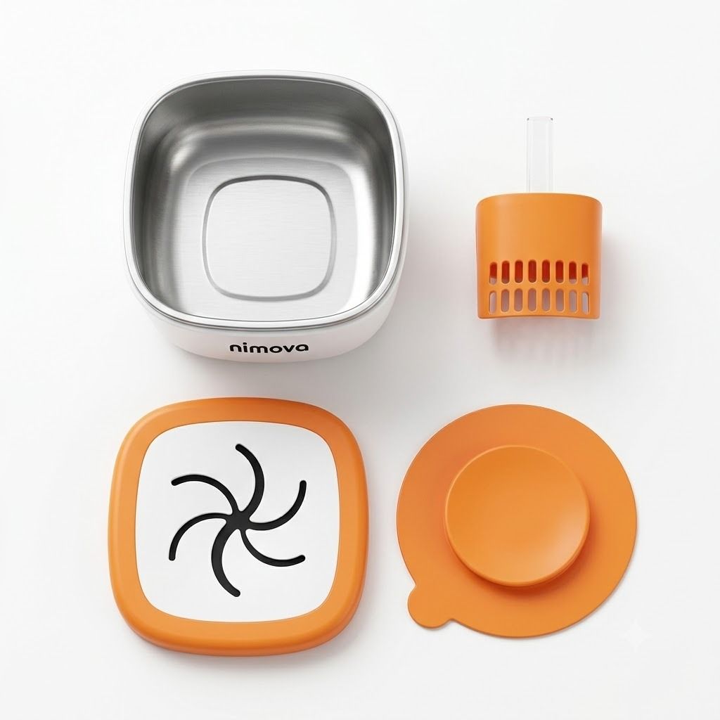 3-in-1 baby bowl — bowl, straw cup and spill-proof lid