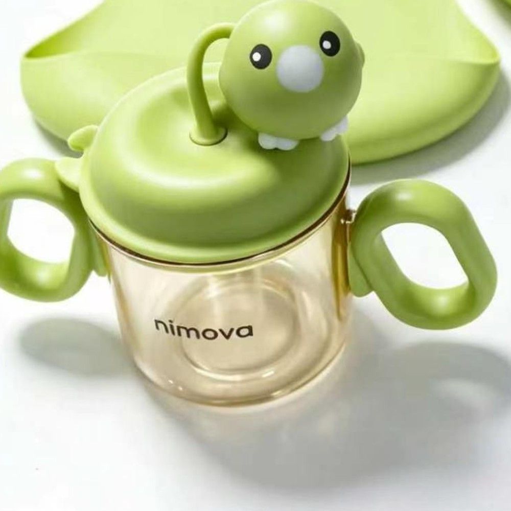 Straw cup with handles